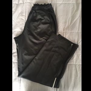 Black stipe Nike sweatpants